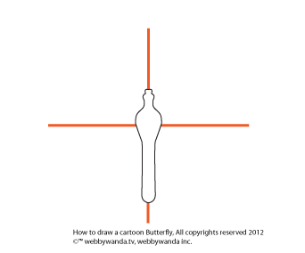 How to draw a cartoon Butterfly